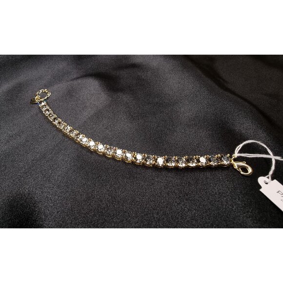 Park Lane Limited Edition Gold-Tone Bracelet With Smoky Rhinestones Adjustable C - Picture 5 of 9